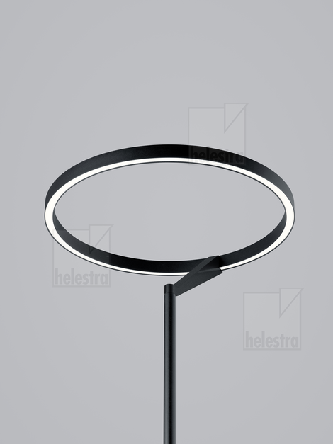 Helestra CHAZ  Stehleuchte Aluminium mattschwarz